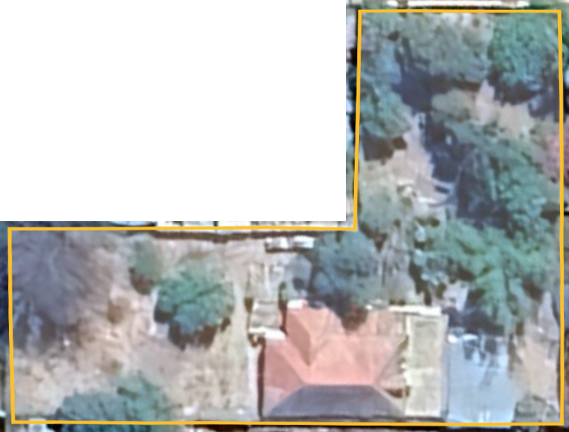 Aerial view of property