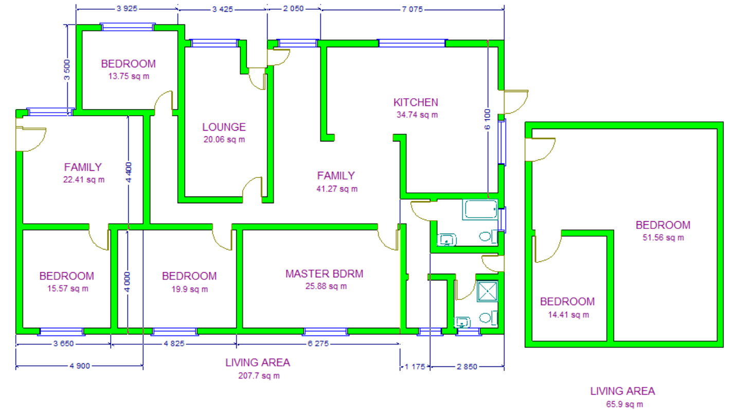 House plan drawing